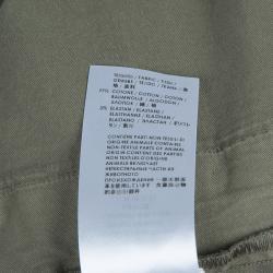 مملوكة مسبقًا McQ by Alexander McQueen Olive Green Leather Buckle Utility Pants S