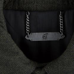 Pre Owned McQ By Alexander McQueen Olive Green Herringbone Vest M