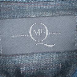 Pre Owned McQ By Alexander McQueen Faded Indigo Distressed Denim Jacket M