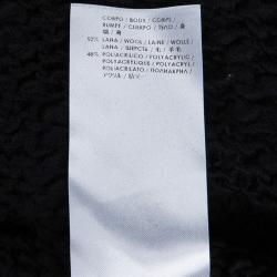 مملوكة مسبقًا McQ by Alexander McQueen Oversized Slub Knit Crewneck Sweater L