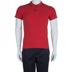 مملوكة مسبقًا تيشيرت بولو أم سي كيو باي اليكساندر ماكوين أحمر S