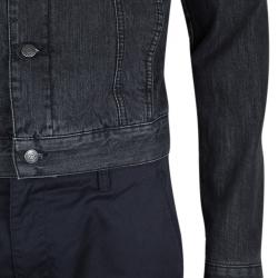 Pre Owned جاكيت جينز أم سي كيو باي أليكساندر ماكوين أسود باهت M