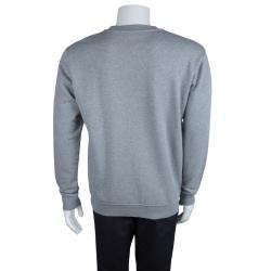 مملوكة مسبقًا بلوفر أم سي كيو باي أليكساندر ماكوين قطن رصاصي مطبوع L