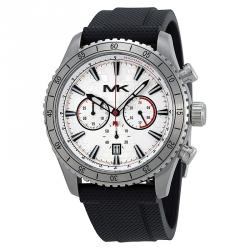 Michael Kors Silver (Map) Stainless Steel Richardson MK8353 Men's Wristwatch 45MM
