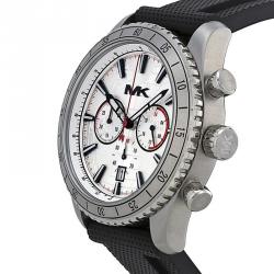 Michael Kors Silver (Map) Stainless Steel Richardson MK8353 Men's Wristwatch 45MM