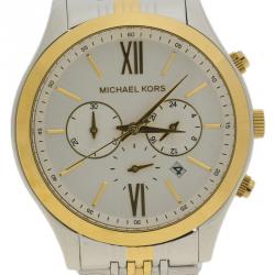 Michael Kors White Stainless Steel MK8306 Men's Wristwatch 45MM
