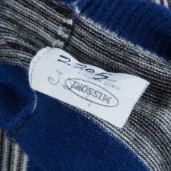 Pre Owned تي شيرت بولو ميزوني تريكو مخطط متعدد الألوان بأكمام طويلة M