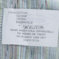 Pre Owned Missoni Multicolor Printed Short Sleeve Button Front Cotton Shirt XL