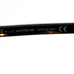 Pre Owned Montblanc Blue Havana MB593S Classic Sunglasses 