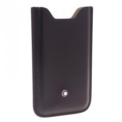 Pre Owned Montblanc Black Soft Leather Meisterstuck iPhone 4/4S Case