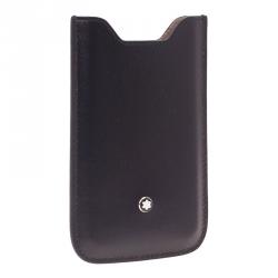 Pre Owned Montblanc Black Leather Meisterstuck iPhone 4/4S Case