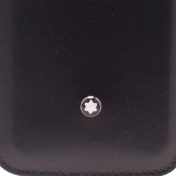 Pre Owned Montblanc Black Leather Meisterstuck iPhone 4/4S Case