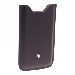 Pre Owned Montblanc Black Leather Meisterstuck iPhone 4/4S Case