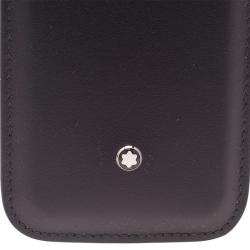 Pre Owned Montblanc Black Leather Meisterstuck iPhone 4/4S Case