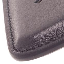 Pre Owned Montblanc Black Perforated Leather Meisterstuck iPhone 4/4S Case