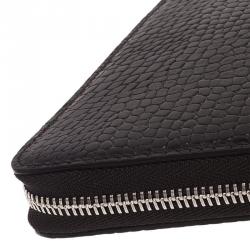 Pre Owned Montblanc Black Croc Embossed Leather Meisterstuck iPad Case