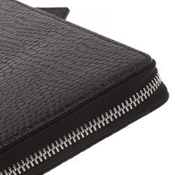 Pre Owned Montblanc Black Croc Embossed Leather Meisterstuck iPad Case
