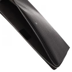Pre Owned Montblanc Black Croc Embossed Leather Meisterstuck iPad Case