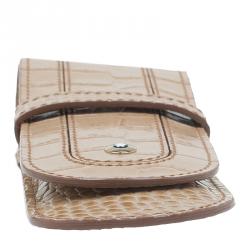 Pre Owned Montblanc Brown Leather Boheme Pen Pouch