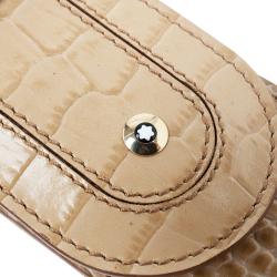 Pre Owned Montblanc Brown Leather Boheme Pen Pouch