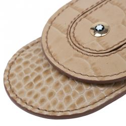 Pre Owned Montblanc Brown Leather Boheme Pen Pouch