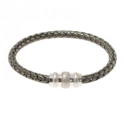 Pre Owned Montblanc Woven Silver Bracelet