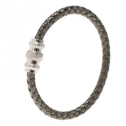 Pre Owned Montblanc Woven Silver Bracelet