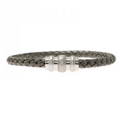 Pre Owned Montblanc Woven Silver Bracelet