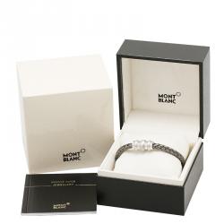 Pre Owned Montblanc Woven Silver Bracelet