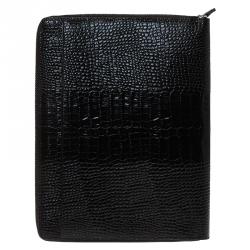 Pre Owned Montblanc Brown Crocodile Embossed La Vie De Boheme Tablet Pouch