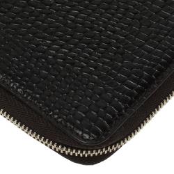Pre Owned Montblanc Brown Crocodile Embossed La Vie De Boheme Tablet Pouch