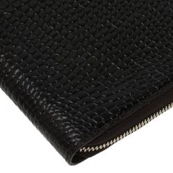 Pre Owned Montblanc Brown Crocodile Embossed La Vie De Boheme Tablet Pouch