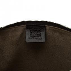 Pre Owned Montblanc Brown Crocodile Embossed La Vie De Boheme Tablet Pouch