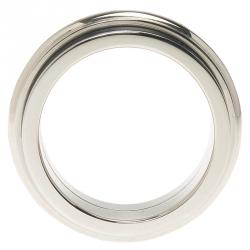 Pre Owned Montblanc Men's Contemporary Collection Black PVD Steel Sliding Ring Size 64