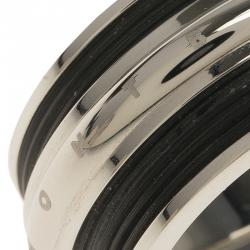 Pre Owned Montblanc Men's Contemporary Collection Black PVD Steel Sliding Ring Size 64