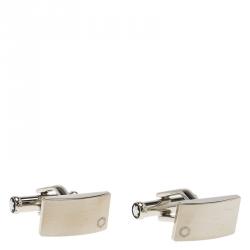 Montblanc Silver Stainless Steel Classic Cufflinks