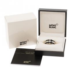 Montblanc Men's Contemporary Collection Black PVD Steel Sliding Ring 68