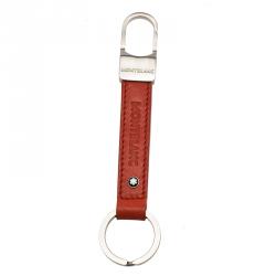 Pre Owned Montblanc Red Leather Key Fob Pen Keyring