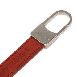 Pre Owned Montblanc Red Leather Key Fob Pen Keyring