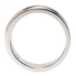 Pre Owned Montblanc Creative Silver Skeletted Men's Band Ring Size 64