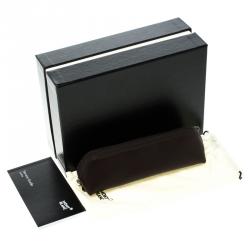 Pre Owned Montblanc Brown Leather Sartorial Zip Top Pen Pouch