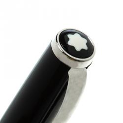 Pre Owned Montblanc Black Resin Silver Tone Meisterstück Ballpoint Pen