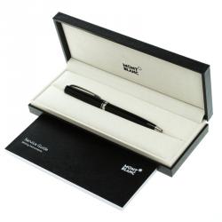 Pre Owned Montblanc Black Resin Silver Tone Meisterstück Ballpoint Pen