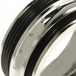 Pre Owned Montblanc Men's Contemporary Collection Black PVD Steel Sliding Ring Size 64