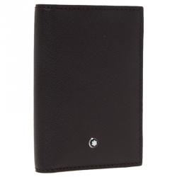 Pre Owned Montblanc Brown Leather Compact Wallet 