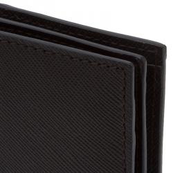 Pre Owned Montblanc Brown Leather Compact Wallet 