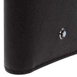 Pre Owned Montblanc Brown Leather Compact Wallet 
