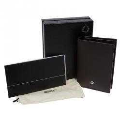 Pre Owned Montblanc Brown Leather Compact Wallet 
