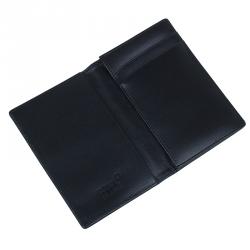 Pre Owned محفظة بطاقات مون بلان جلد أسود