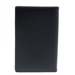 Pre Owned محفظة بطاقات مون بلان جلد أسود
